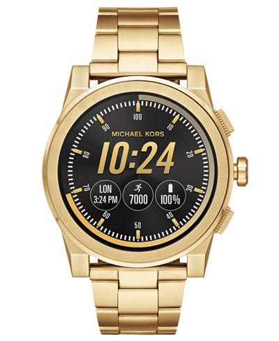 michael kors access grayson stainless steel touchscreen bracelet smart watch|Michael Kors Access Men's Grayson Stainless Steel Bracelet .